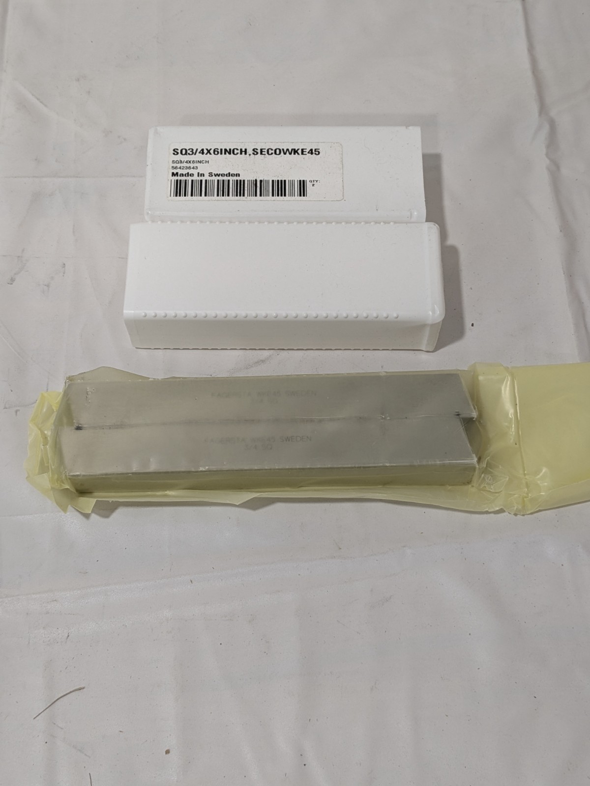 Seco Tool Bit Blank: 3/4" Wide, 3/4" High, 6" Long, WKE45 Cobalt 2 PK 56423643