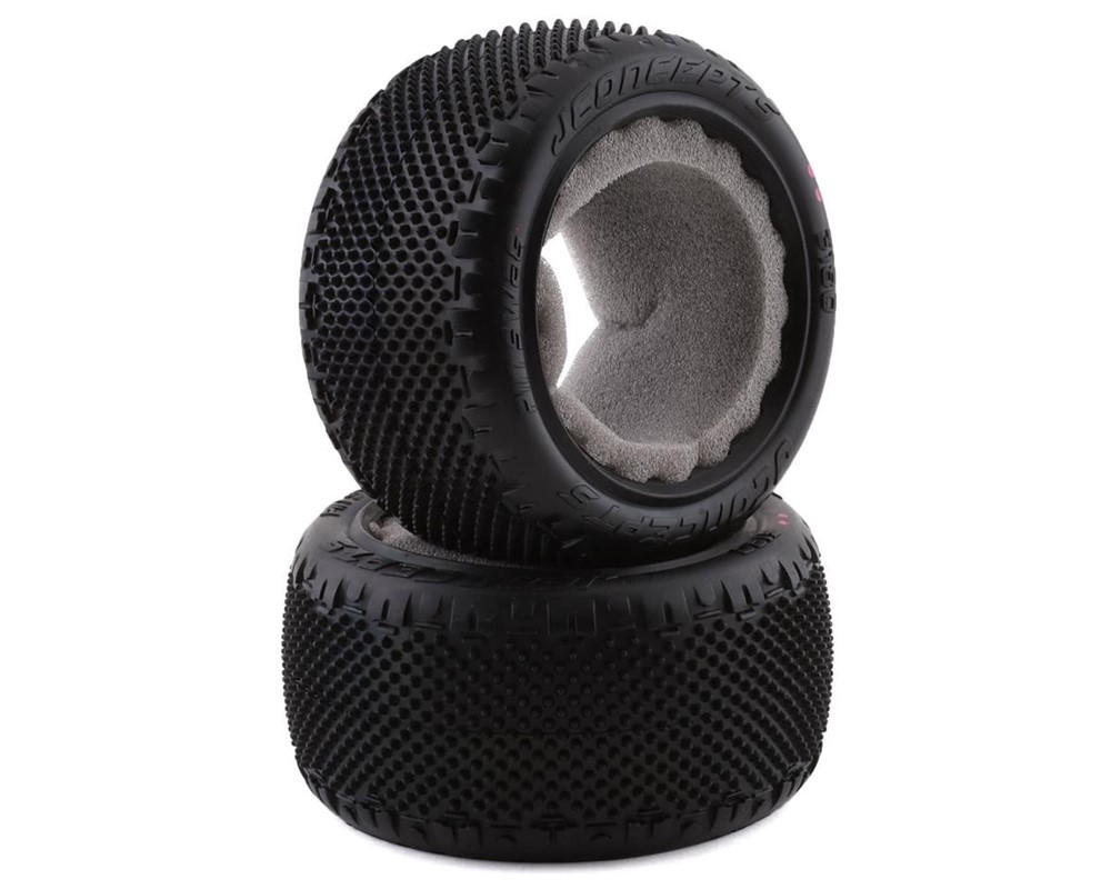 JConcepts Pin Swag 2.2" Rear Buggy Carpet Tires (Pink) (2) - JCO3180-010