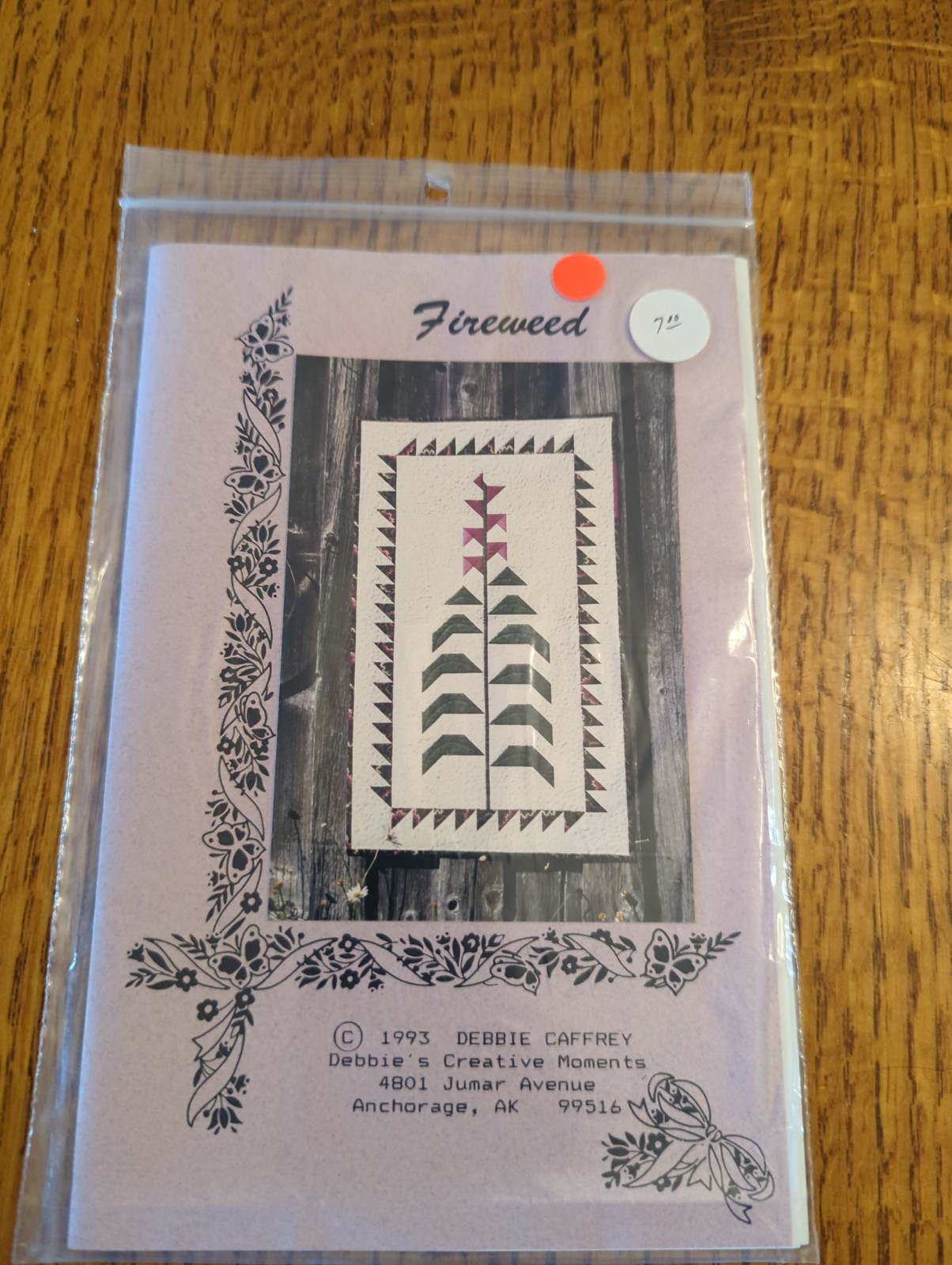Fireweed Quilting Pattern │ Wall Hanging│ Botanical Wildflower │ 26.5" x 44.5"