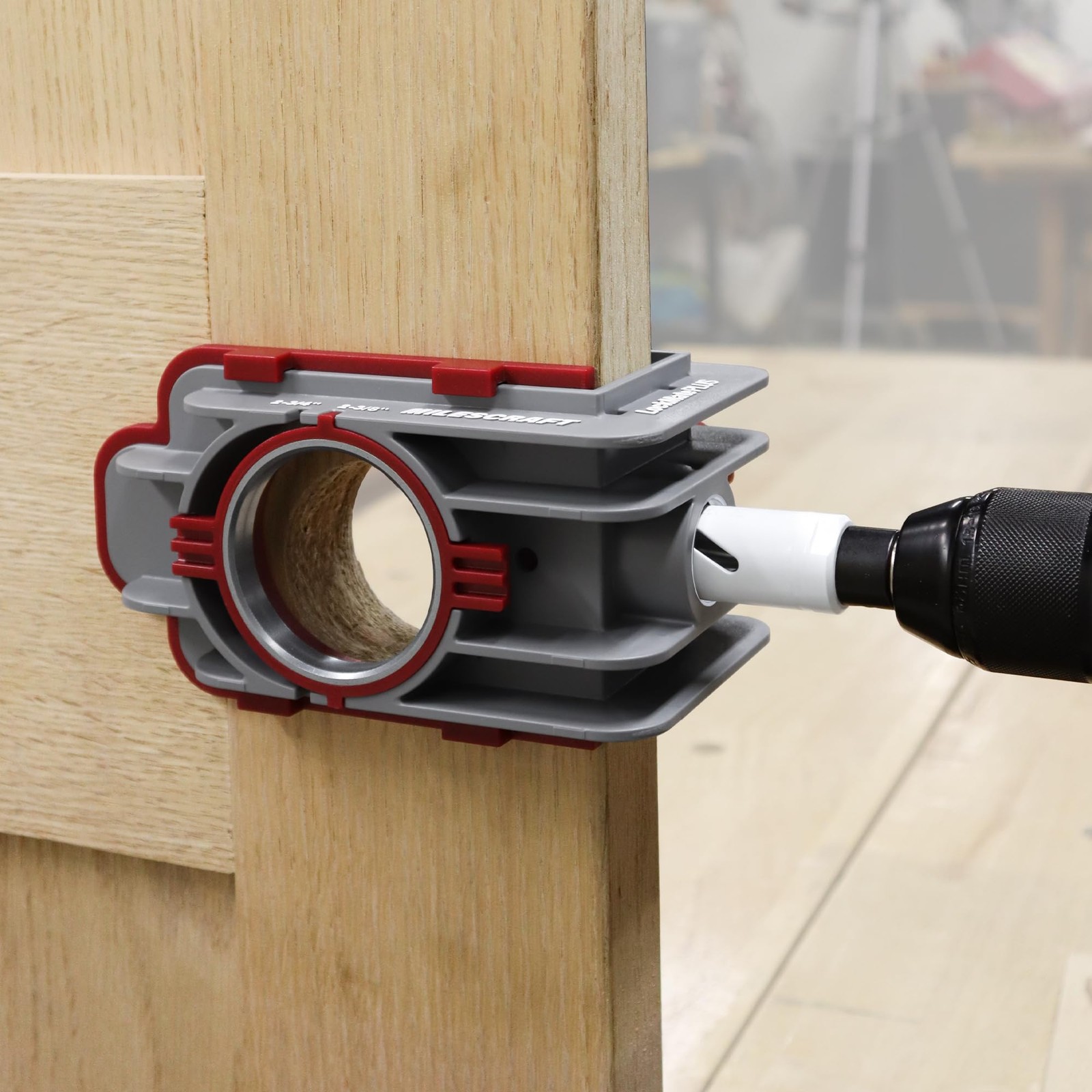 7301 Door Kit – For Installing Door Locks, Knobs, and Hinges. Self-Clamping L...