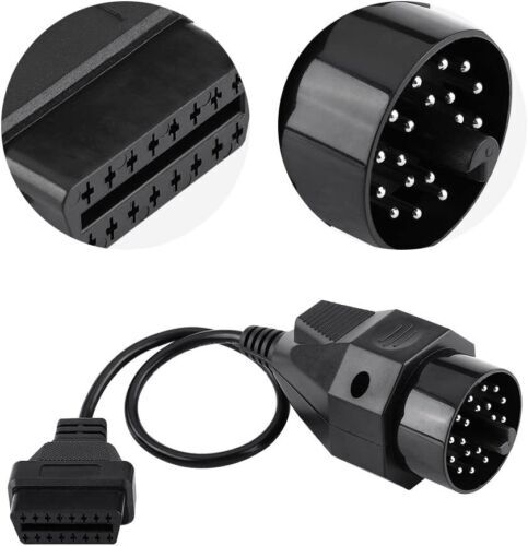 For BMW 20Pin OBD2 to 16Pin OBD2 Adapter Connector Cable Scanner