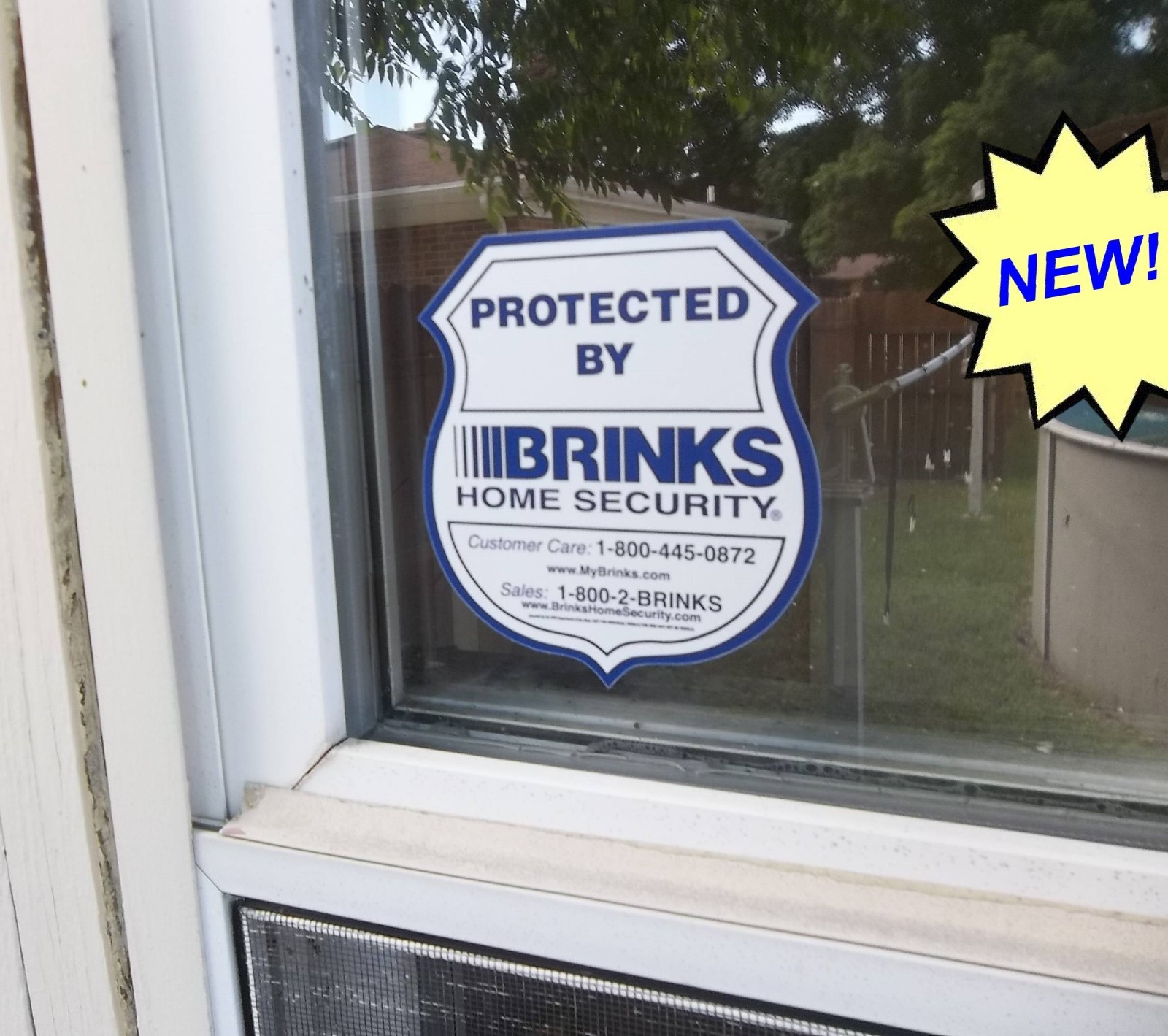 Home Security Alarm Surveillance System Burglar warning Window Sticker Decals