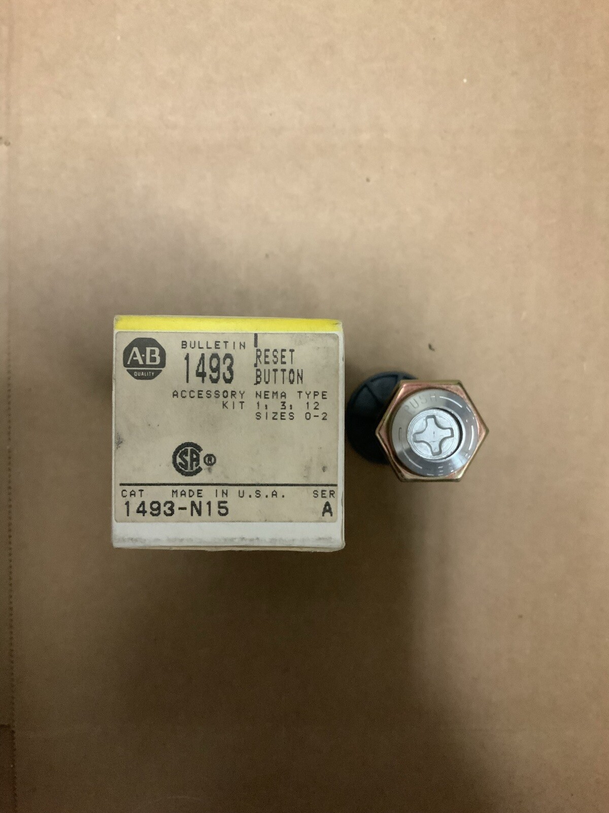 Allen Bradley 1493-N15 Reset Button Ser A