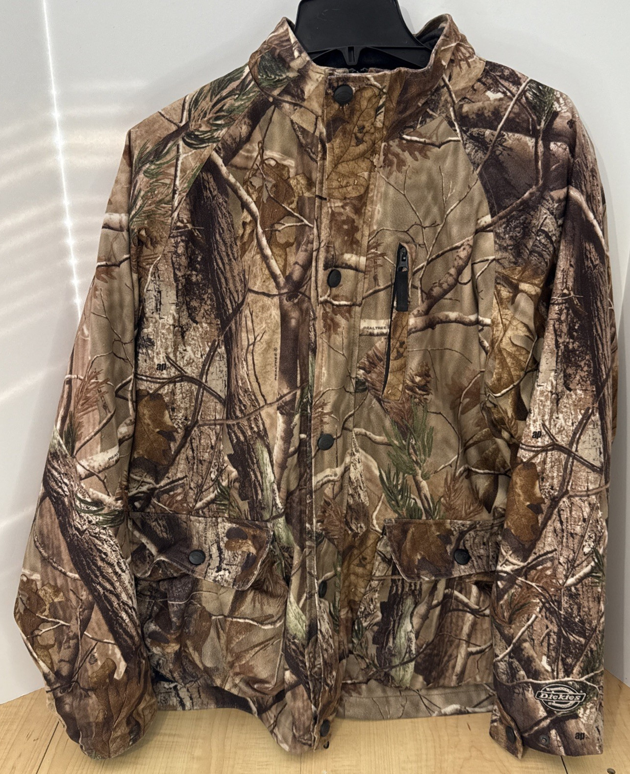 Dickies Realtree AP Camo Jacket Mens Large Fleece Lined Hunting Outdoor