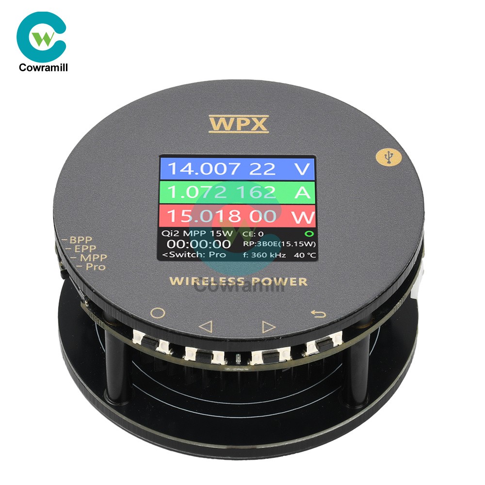 1.54inch LCD Voltage Current Power Meter MPP25W Magnetic Fast Charging Tester