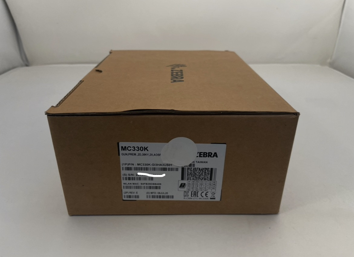 Zebra MC3300 4" Computer Barcode 2D Scanner BT Gun Android MC330K-GI3HA3US01 New