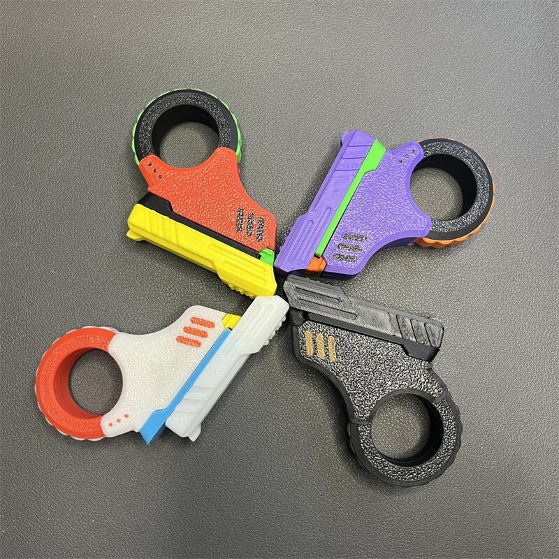 Zoom Gun Fidget Toys 3D Printed Azu Fidget Slider EDC Plastic Stress Relief Toy