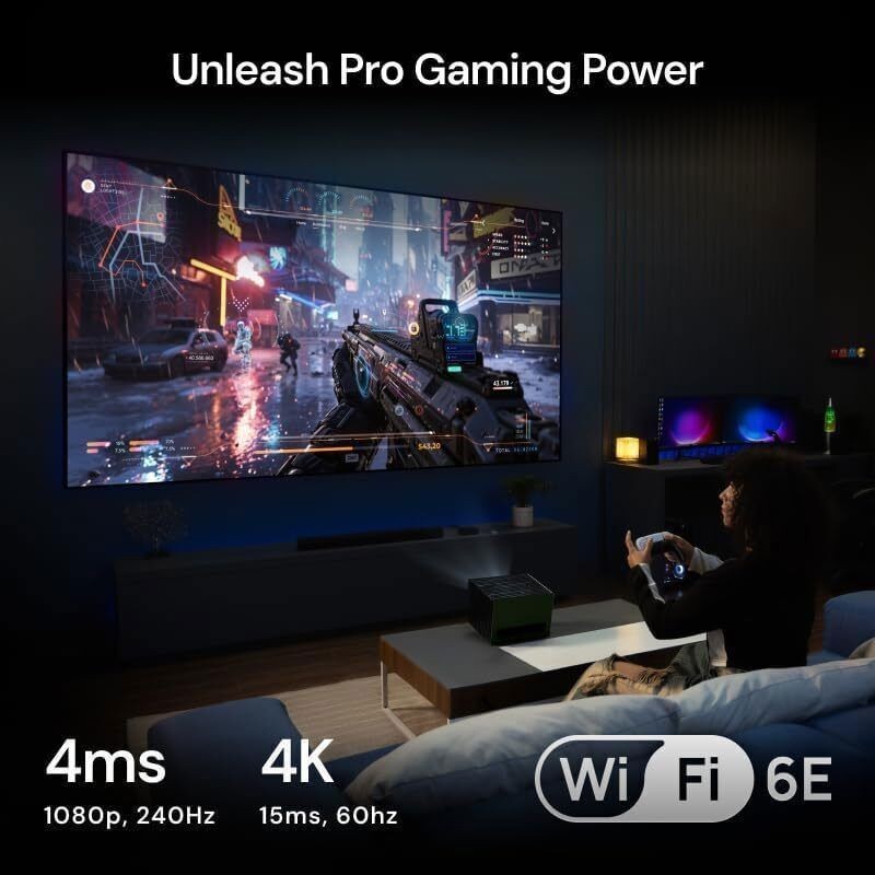 Valerion VisionMaster Pro2 Blue+Ceiling Mount Bundle Triple Laser Projector 4K