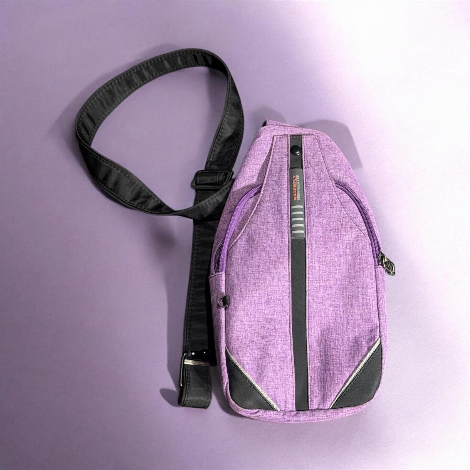 Waterfly Defender Anti-theft Crossbody Bag Purple