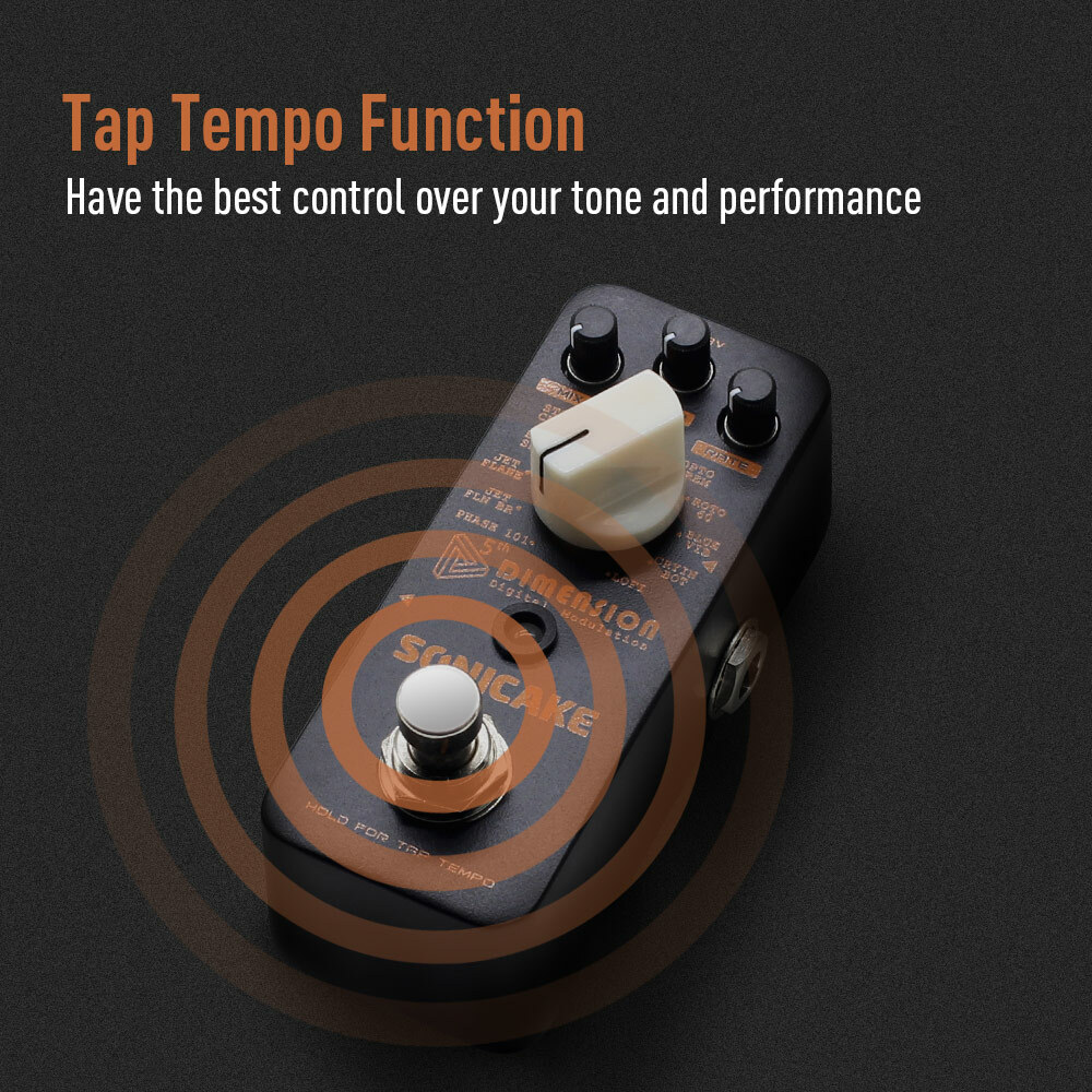 SONICAKE Digital Modulation Phaser/Flanger/Chorus/Tremolo effects pedal