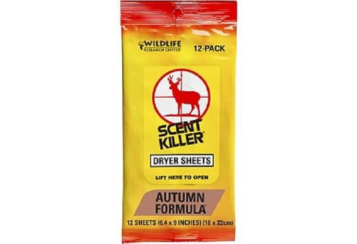 WRC Dryer Sheets Scent Killer Autumn Formula 12-Pack