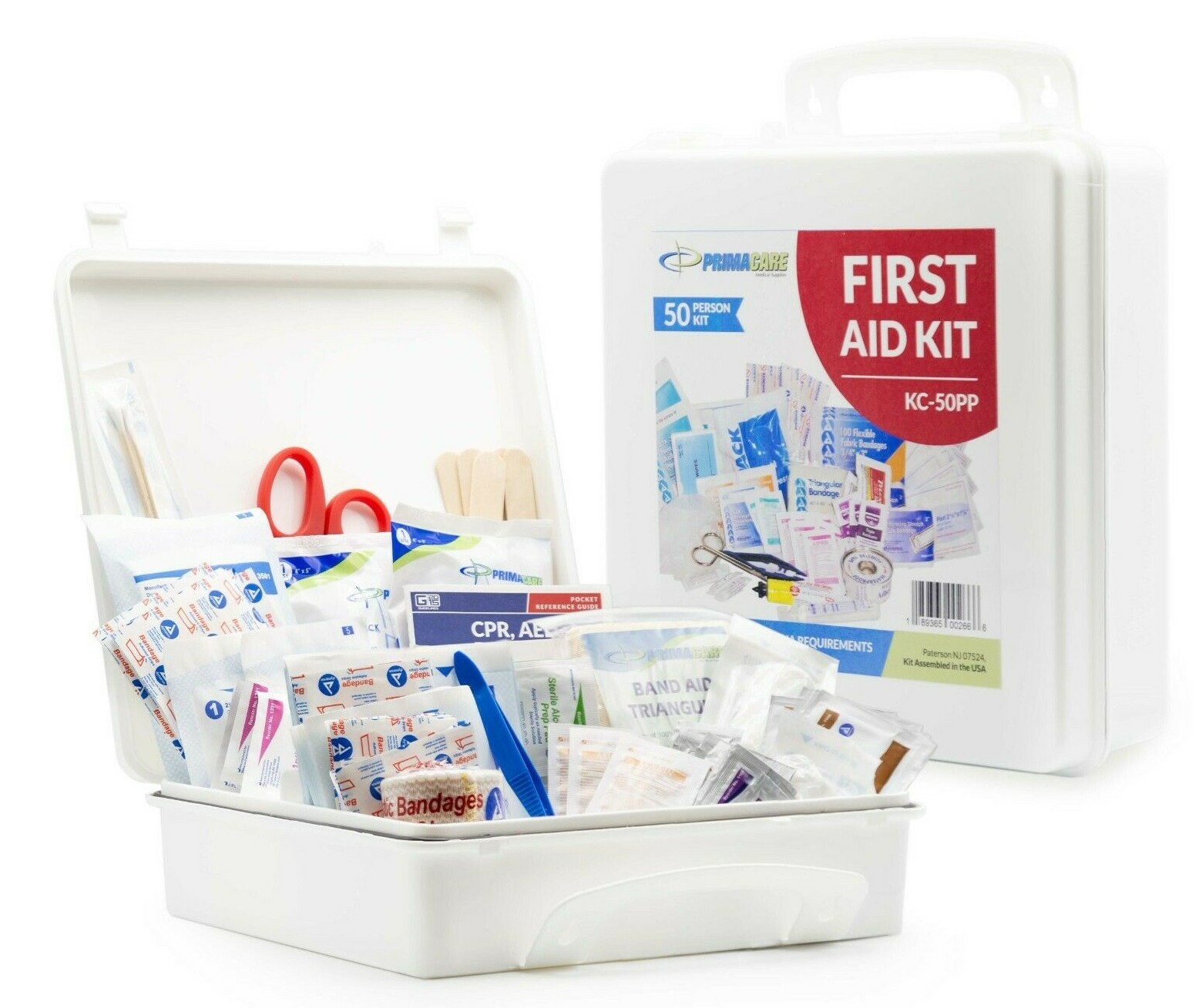 Primacare KC-50PP 50 Person Compact First Aid Kit with 232 Pieces