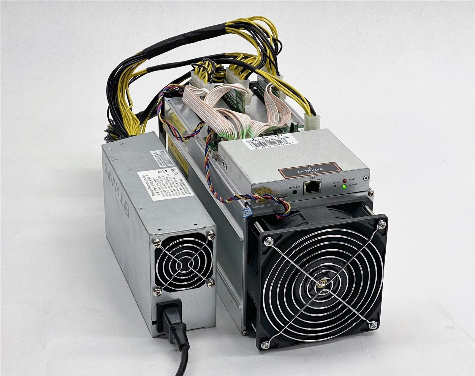 Bitmain Antminer S9 13.5T ASIC Bitcoin BTC Miner W/ APW3 Power Supply Unit