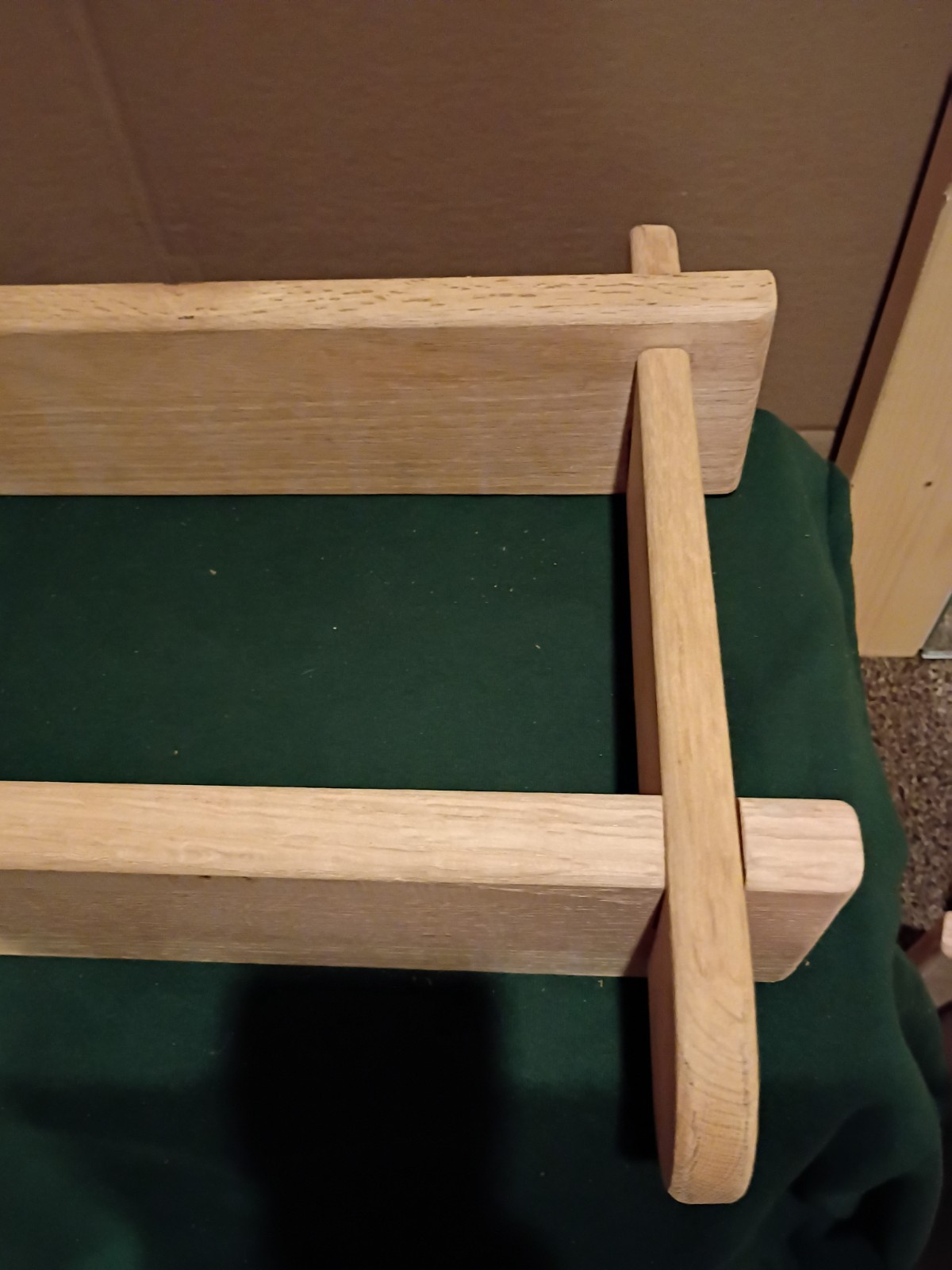 Solid wood speaker stands unfinished oak