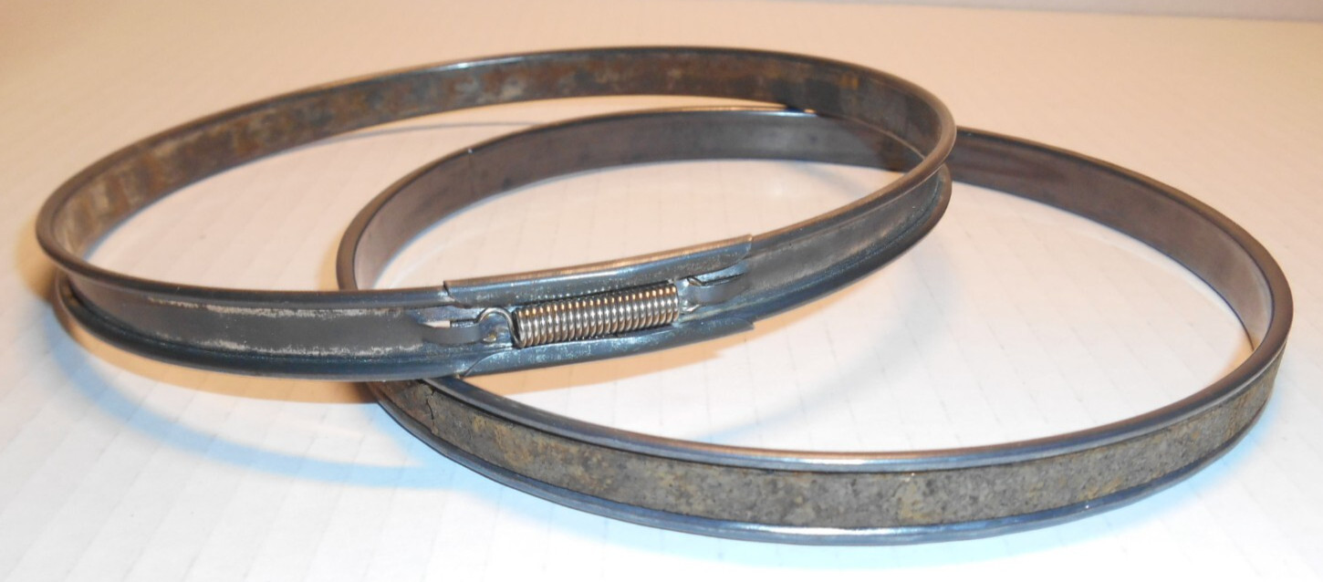 Vintage Round Metal Spring Tension Cork Lined Embroidery Hoop 6"