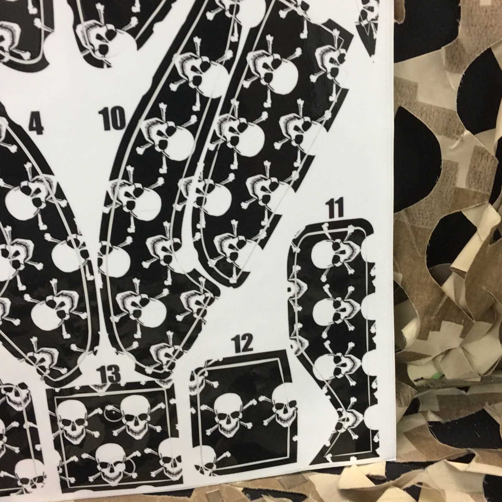 NEW KM Paintball Halo Too Loader Wrap - Skull Black