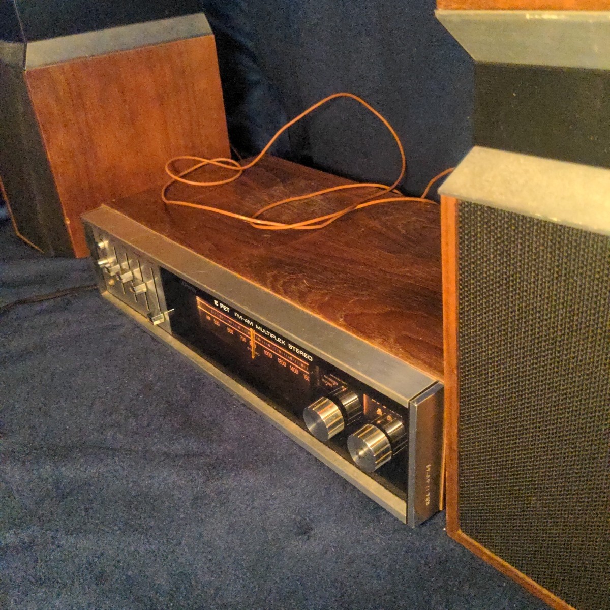 VTG JC Penney Fet 1312A AM-FM Multiplex Stereo & Speakers Vintage Set
