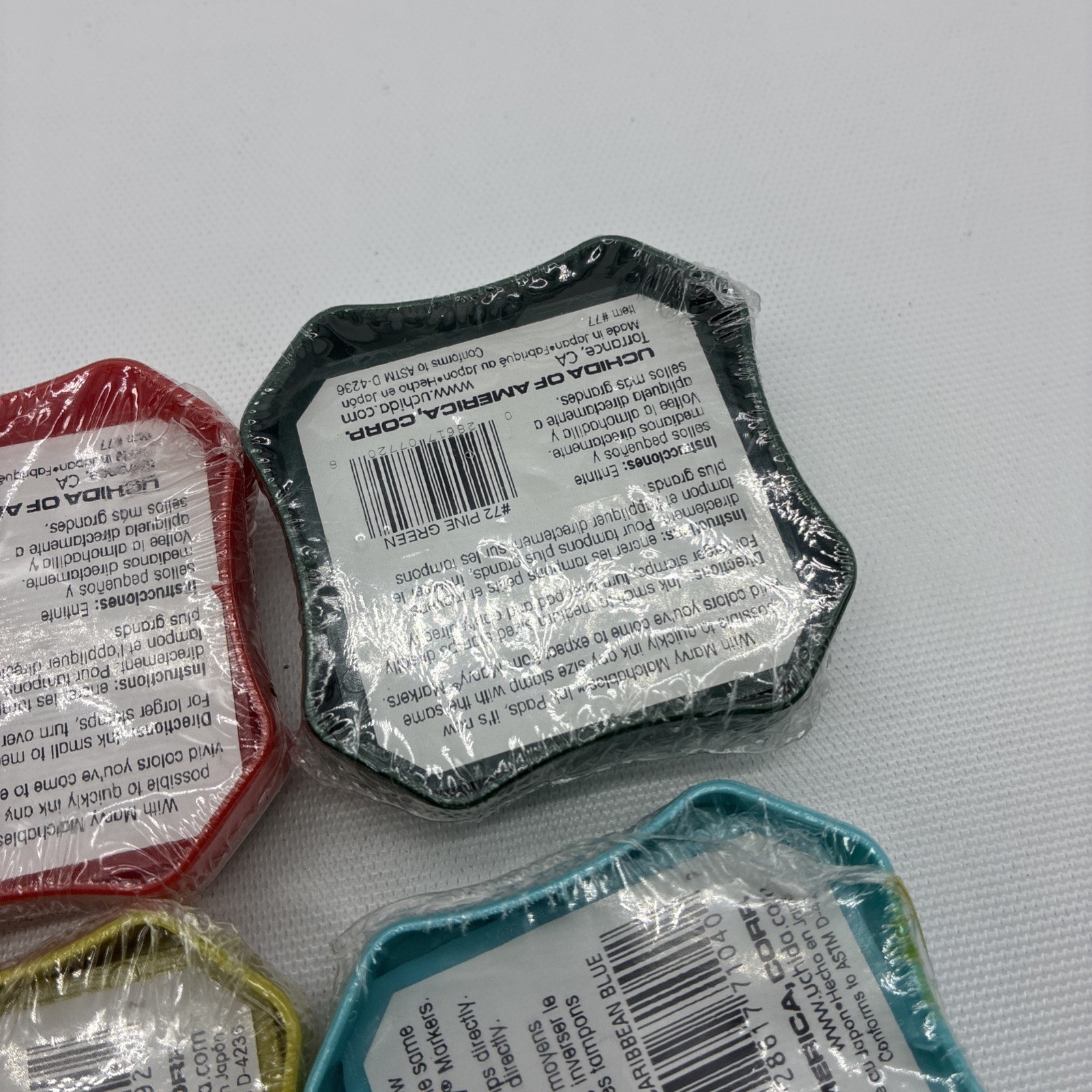 4 MARVY MATCHABLES RAISED-DYE-BASED ''INK PADS New