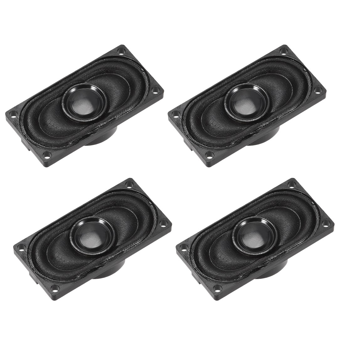 2W 8 Ohm DIY Magnetic Speaker 20x40mm Square Replace Loudspeaker for Laptop 4pcs