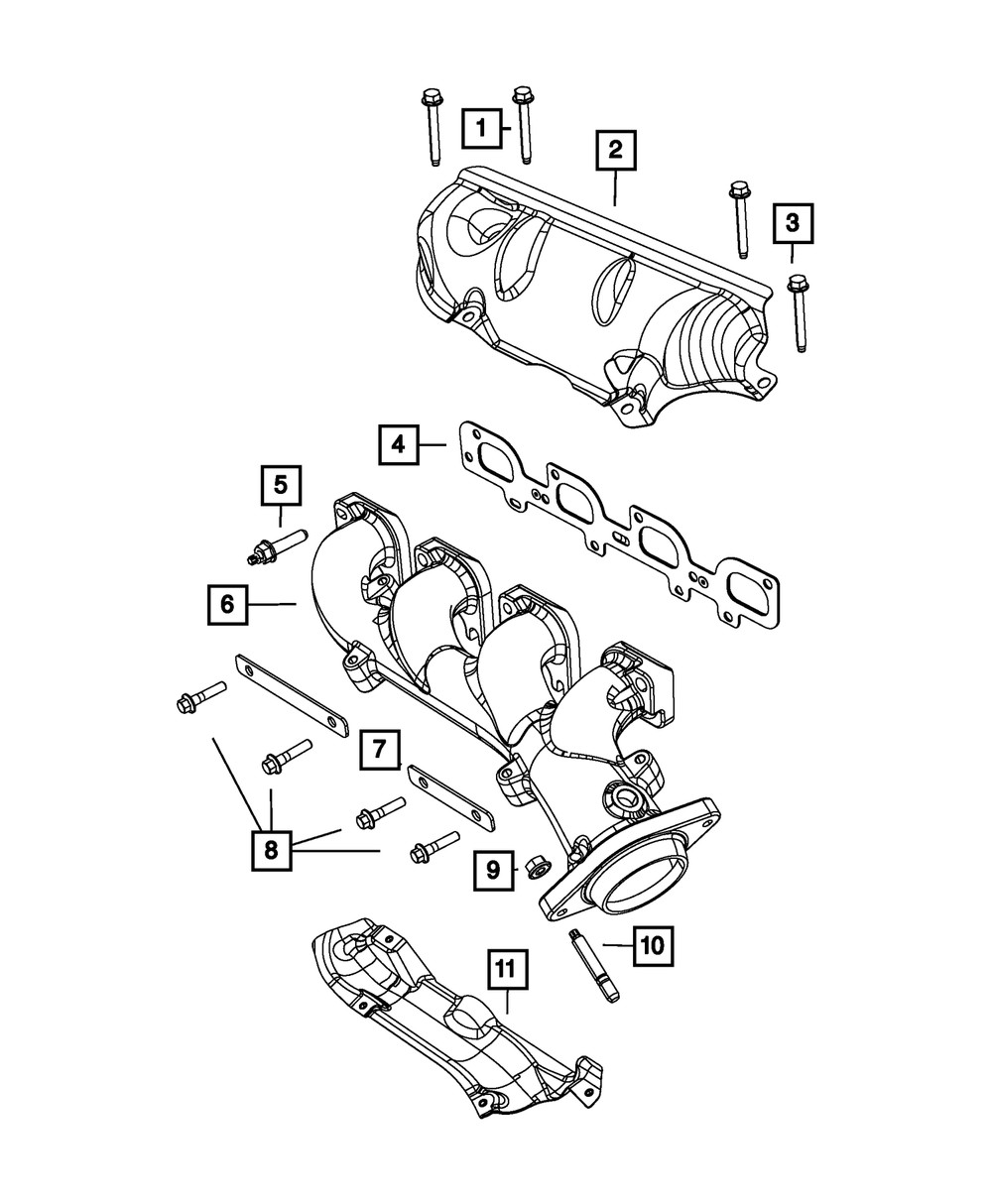 Genuine Mopar Double Ended Stud Mounting 6510324AA