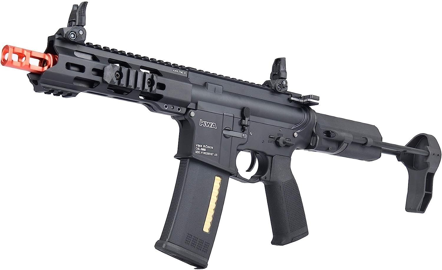 KWA Ronin T6 Full Metal AEG Rifle Airsoft Gun, Quick Change Spring Gearbox 2.5+