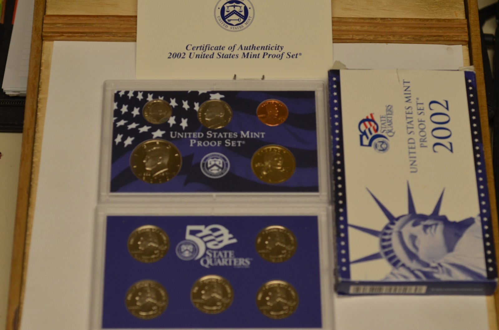 2002-S US Proof Set (10 Coins) W/Box &COA in OGP Item # 7122