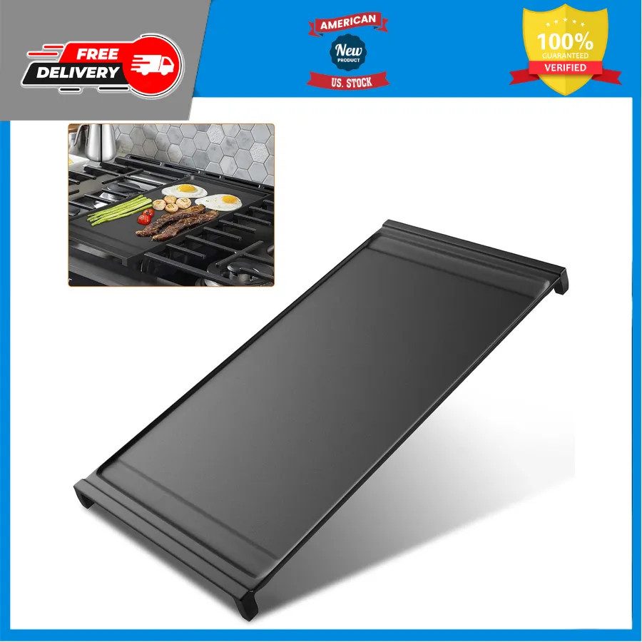GE WB31X24738 Gas Range Stove Top Griddle 9 x 19.5 Inch Aluminum Seasoned
