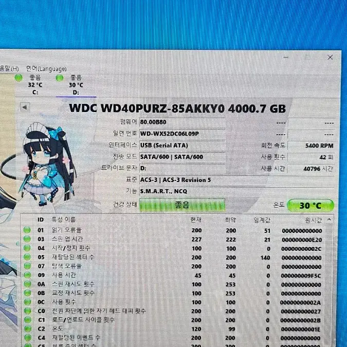 WD 4TB Hard Disk WD40PURZ for Computers Official
