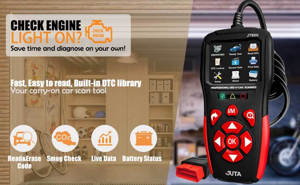 Automotive OBD Code Reader OBD2 Scanner Car Check Engine Fault Diagnostic Tools