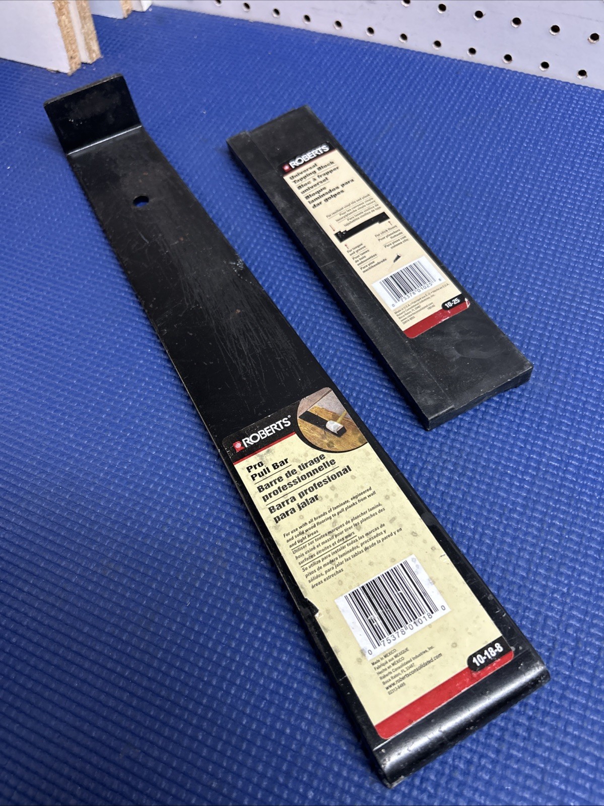 Roberts Pro Pull Bar 16 1/4 in, Steel 10-18-8-1 Each & Tapping Block 10-25