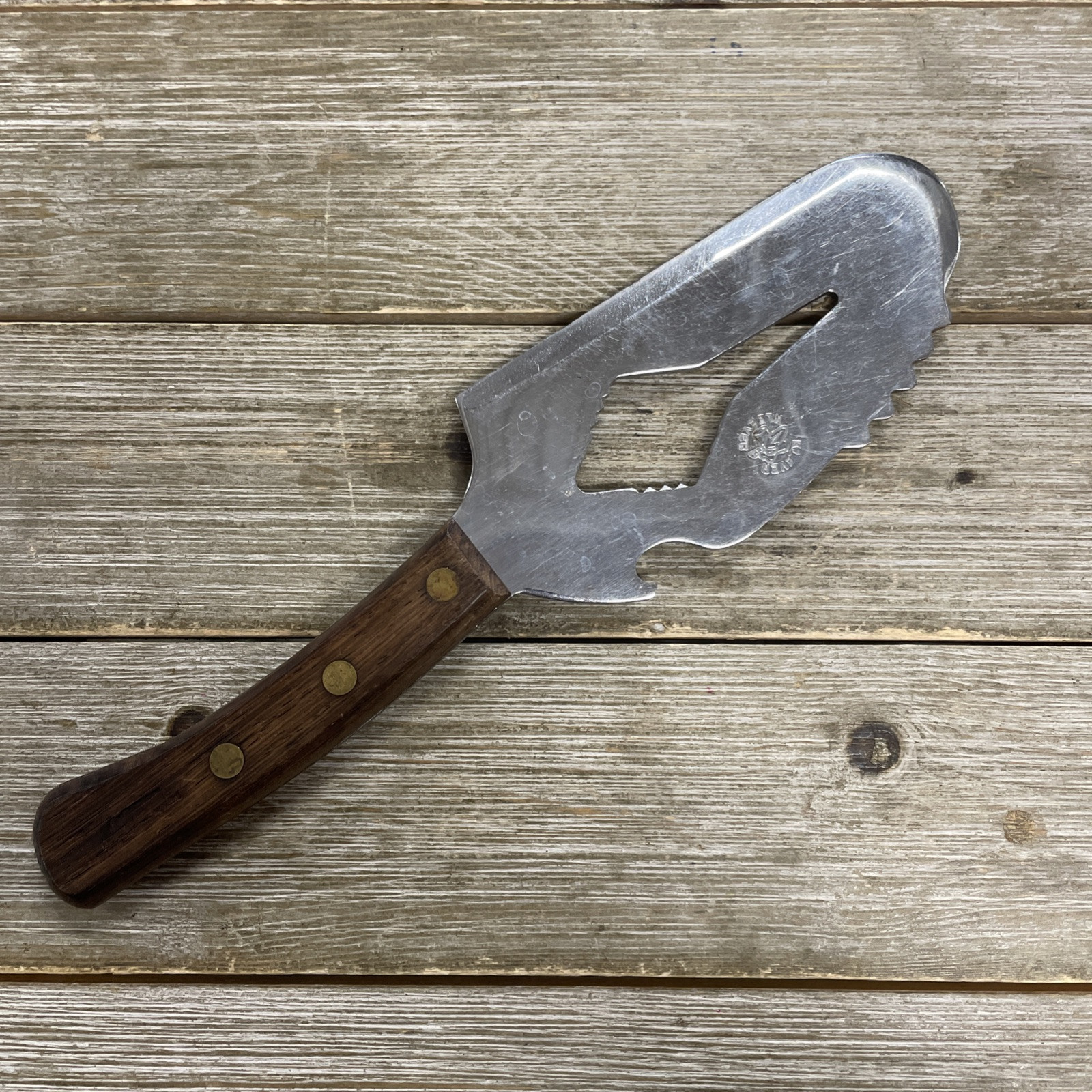 Vintage Klever Kleever Meat Cleaver Tenderizer Kitchen Cheese Knife Multi Tool