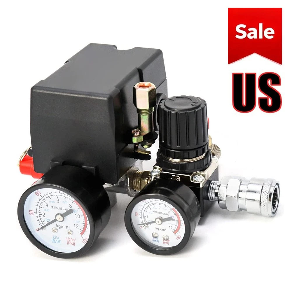 Air Compressor Pressure Switch Control Valve 90-120PSI Pressure Regulator