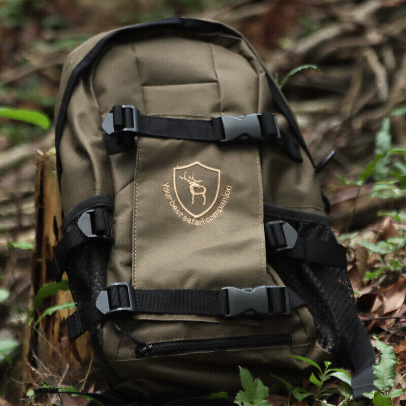 TOURBON Hiking Day Pack Hunting Backpack Rifle Stock Carry Molle Bag Gun Holder