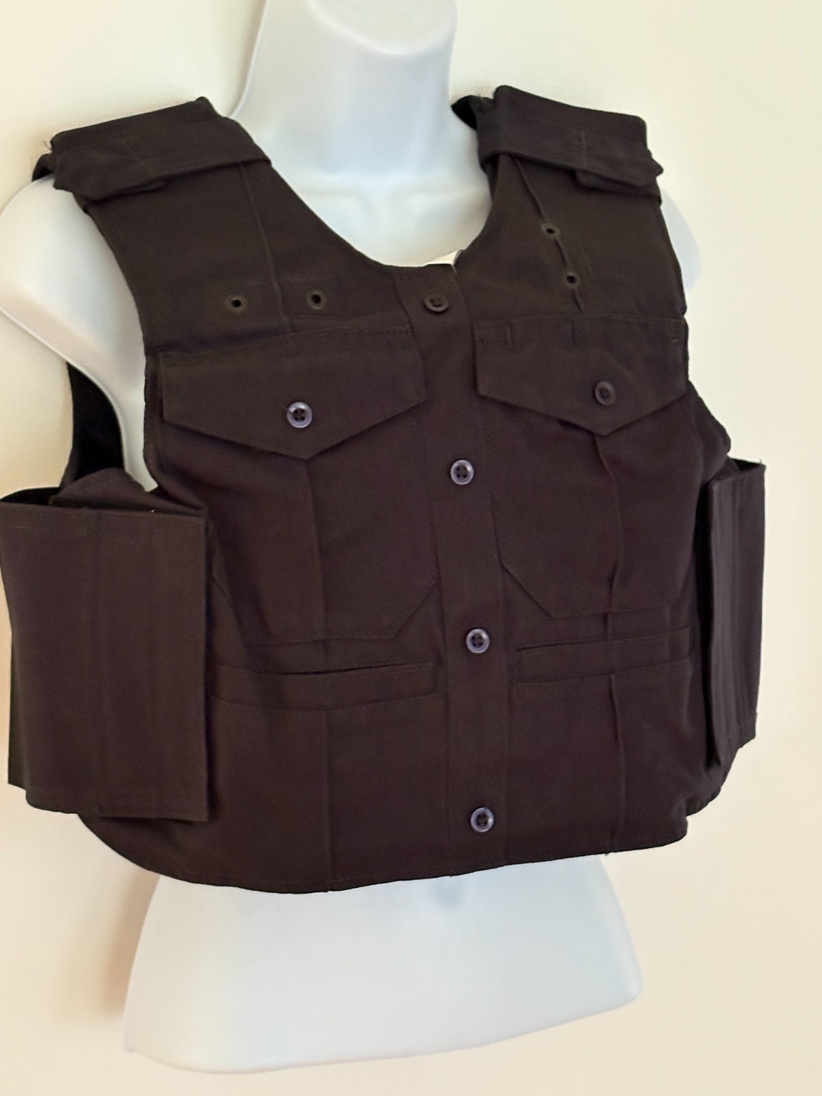 SECOND CHANCE Women Uniform Shirt Armor Carrier 4 Pocket Side Open S Dark NYPL