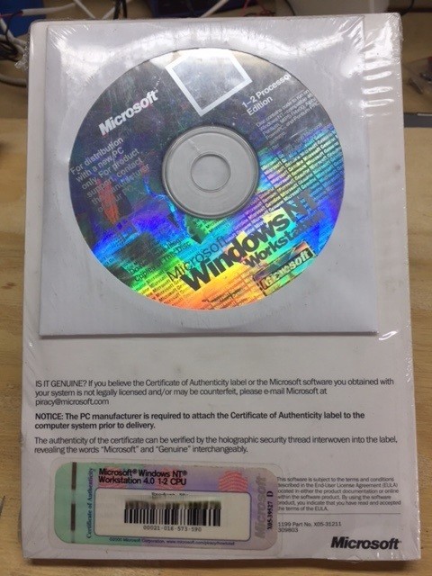 Microsoft Windows NT 4.0 Workstation 1-2 CPU Edition 3.5" Floppy Setup Disks New