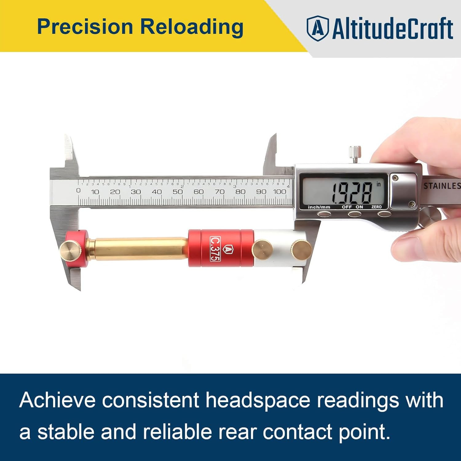 Anvil Base Kit Headspace Measurements Stable Platform Precision Reloading Ogive