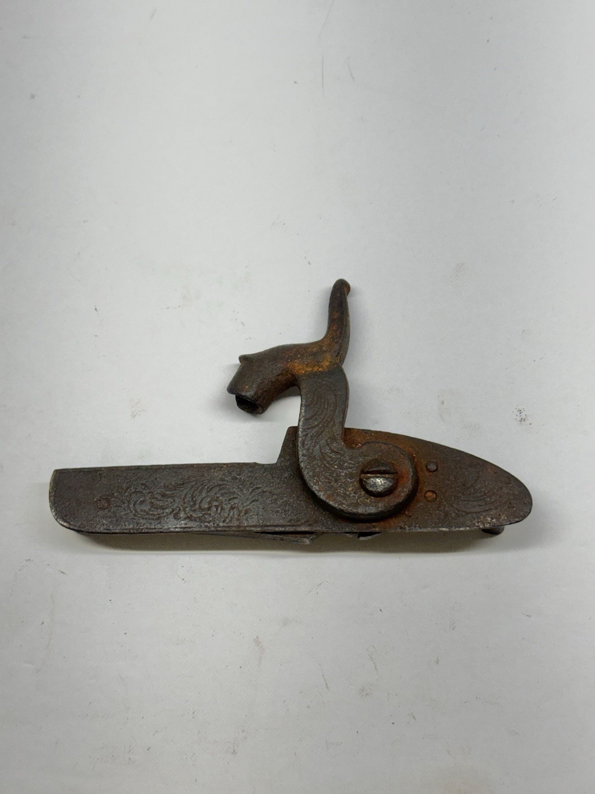 ORNATE ETCHED 19th Century PERCUSSION LOCK Black Powder