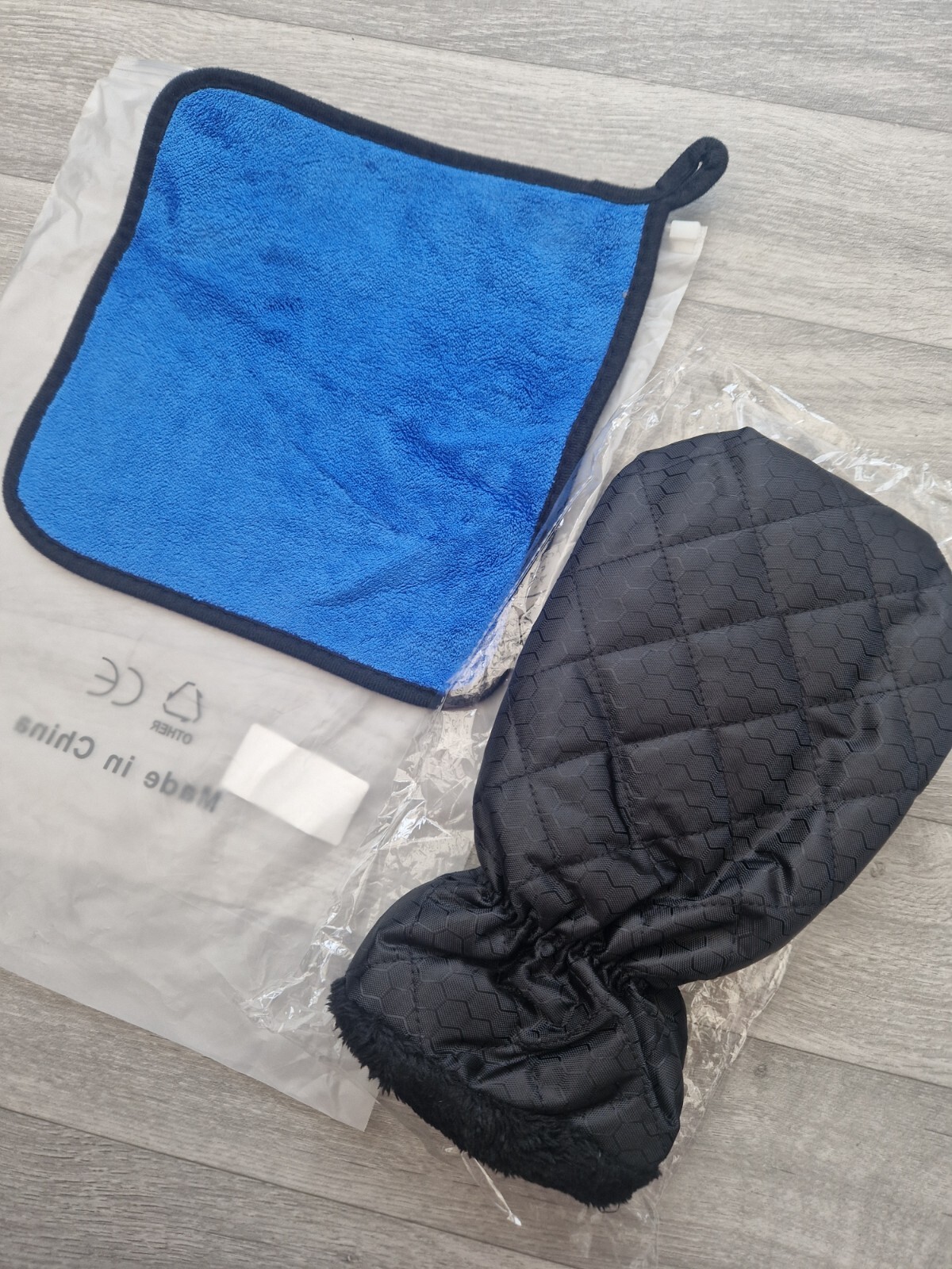 De Icer Mitt Glove Lined Ice Scraper Insulated Plus Cloth