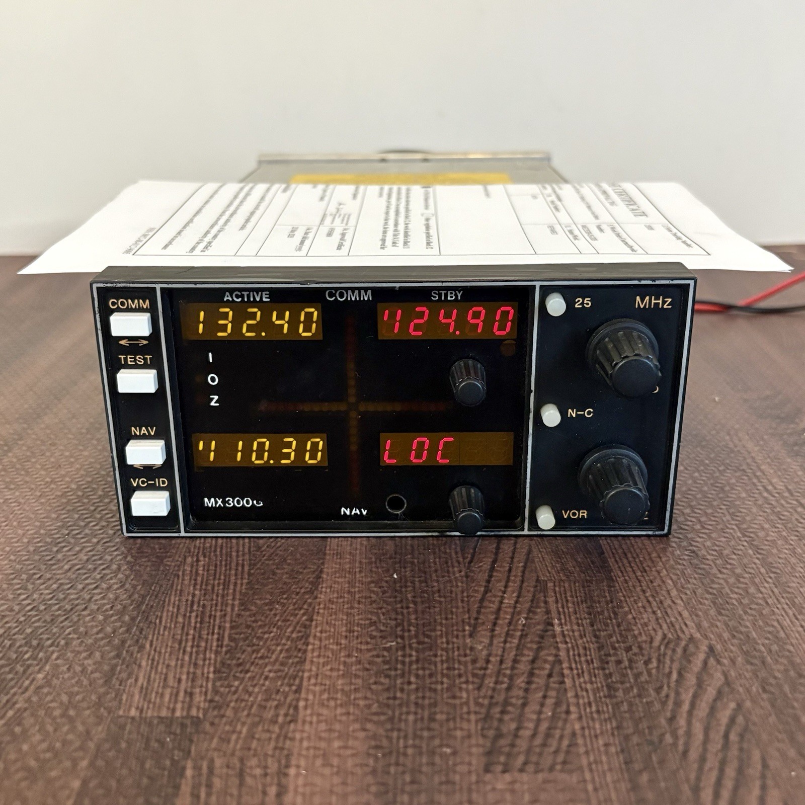 Overhauled TKM MX 300G NAV/COMM 14V w/ FAA 8130-3 Form & Warranty