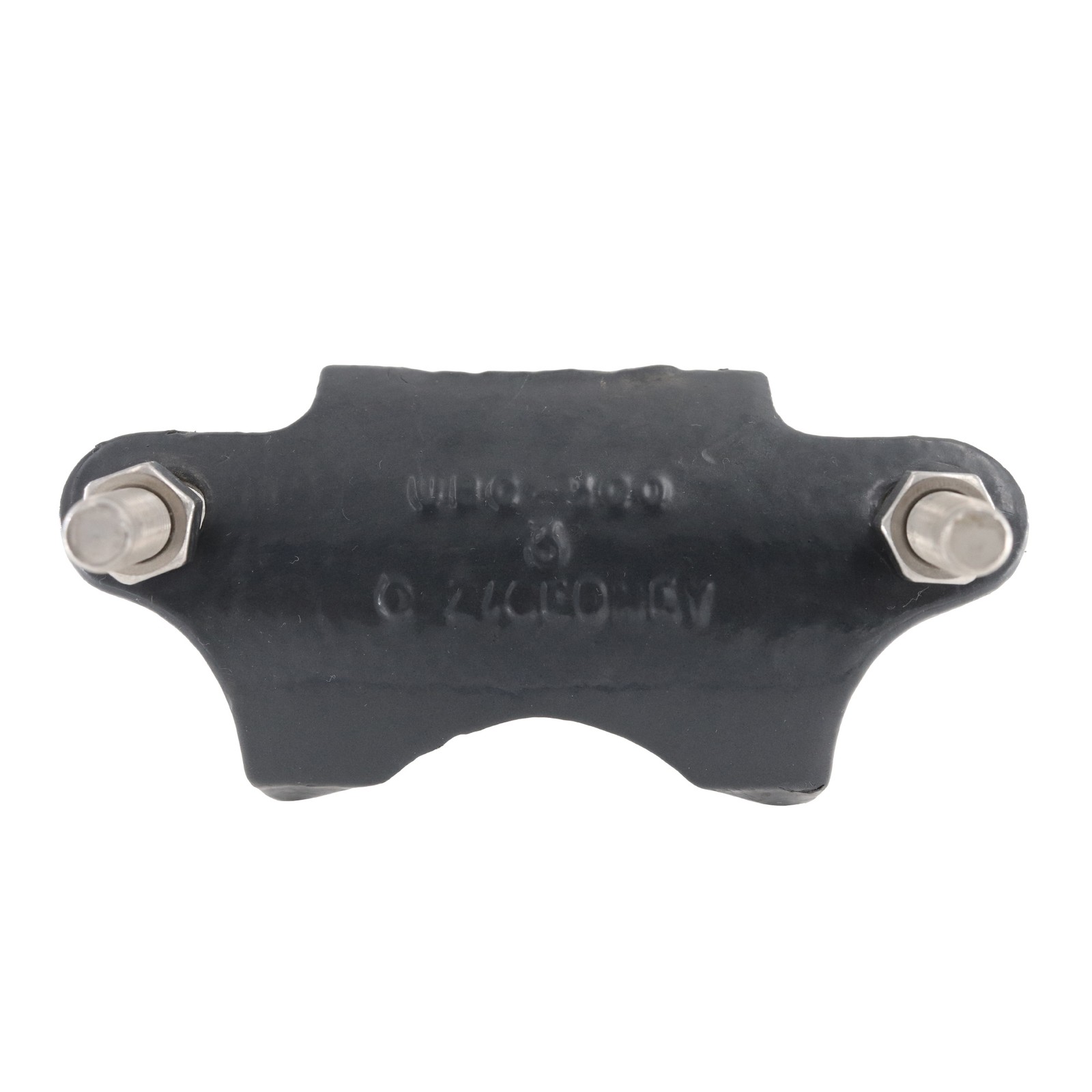 PERMA-COTE UBC-300 PVC COATED RIGHT ANGLE BEAM CLAMP, SS U-BOLT, 3"