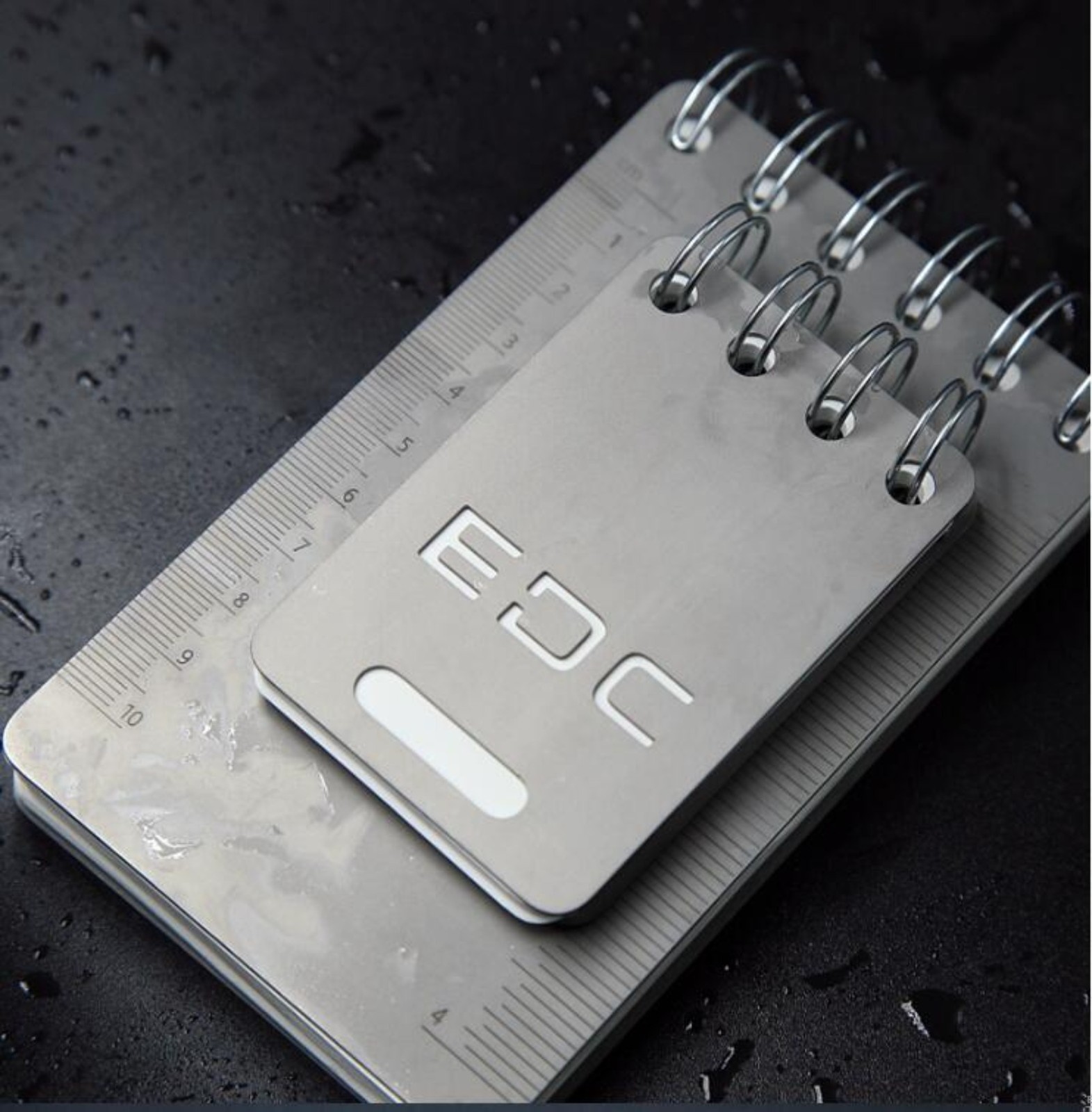 EDC Titanium Alloy Notepad Portable Recyclable Tool Waterproof Paper Multi Tool