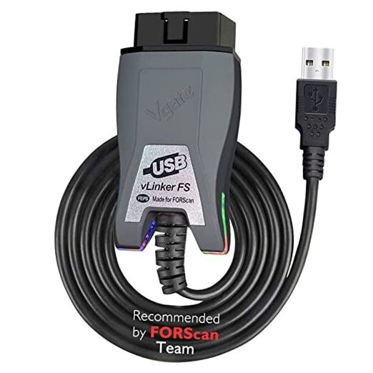 VLINKER FS OBD2 Scanner OBDII USB Adapter Code Reader Diagnostic Tool for
