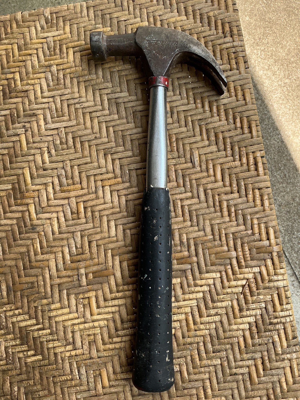 Vintage True Temper Jet Rocket B16 Steel Claw Hammer 13" Black Handle USA Solid