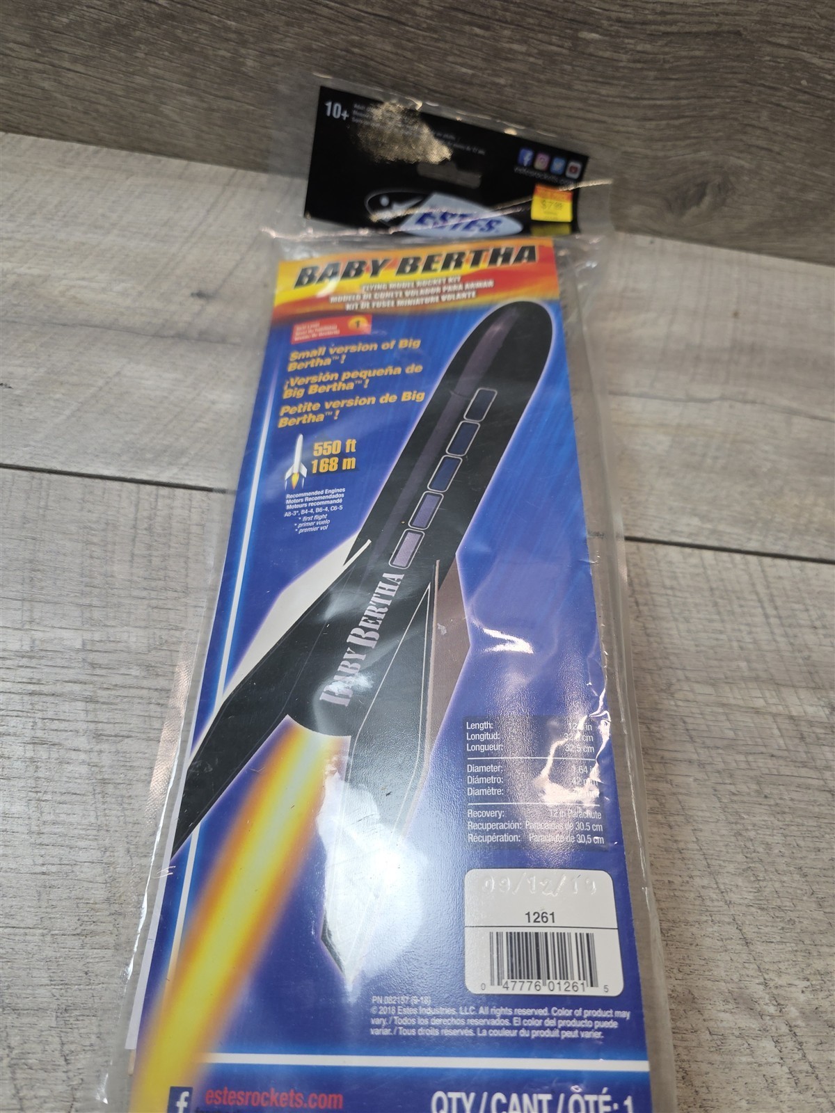 Estes Baby Bertha 1261 - New in package