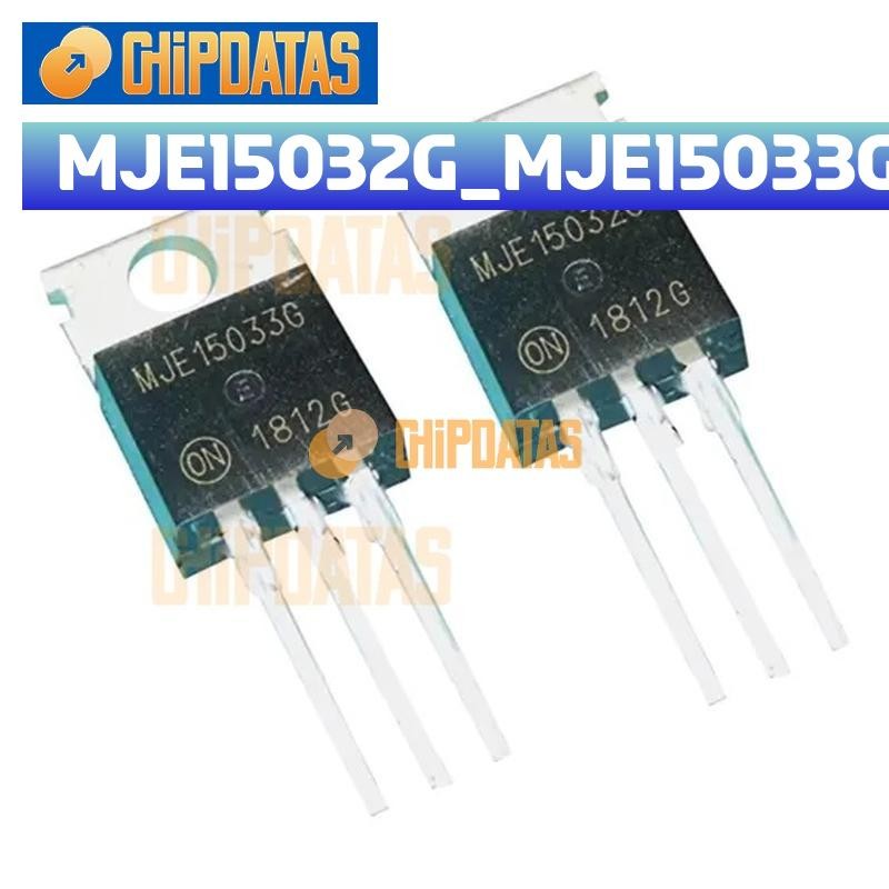 10Pairs  MJE15032G + MJE15033G TO-220 Integrated Circuits IC