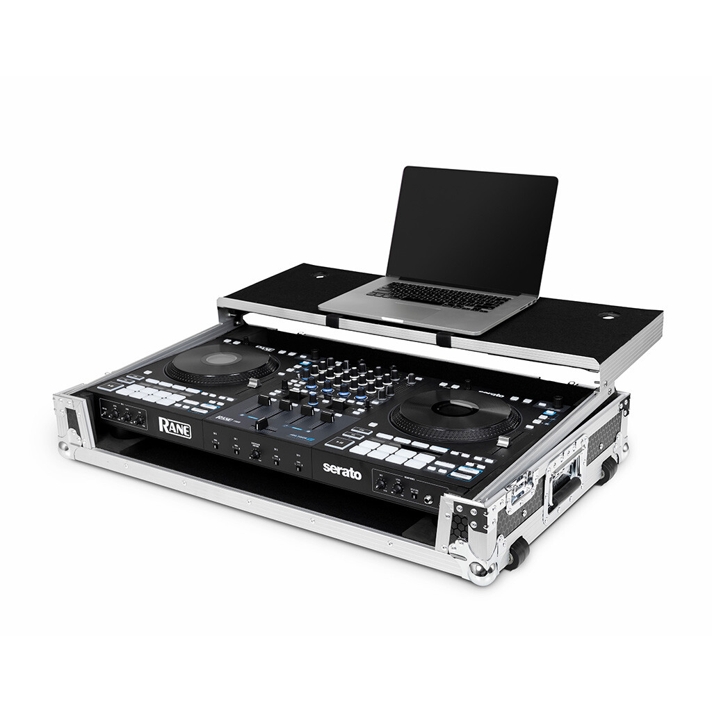 Headliner Flight Case For Rane Four W/ Laptop Platform & Wheels