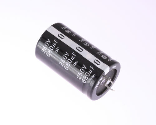 5x 680uF 250V Radial Snap In Mount Electrolytic Aluminum Capacitor mfd DC 105C