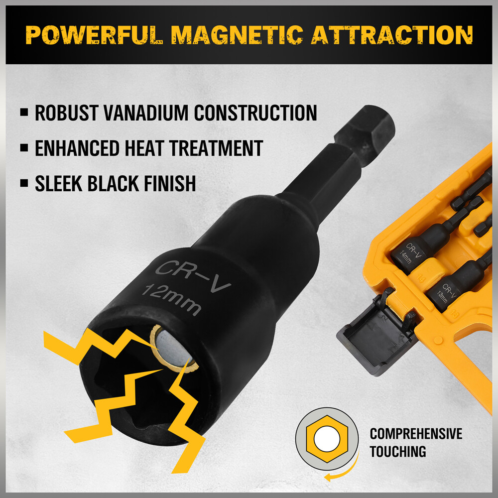 47-Piece Magnetic Nut Driver & Screwdriver Bit Set - Strong Magnetic Nut Drivers