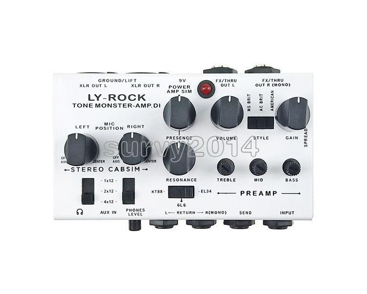 Guitar Pedal Cabinet Analog DI Box Preamplifier Tone Mixer Microphone Practicing