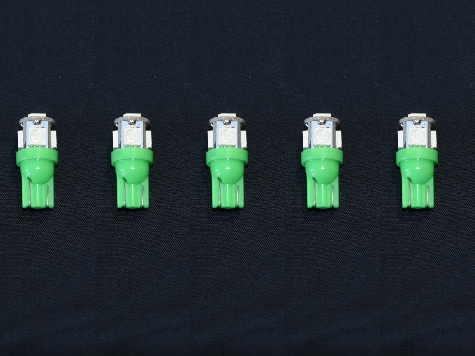 5 Green 8V Wedge Lamp LED Light Bulbs for Pioneer Project One Receivers